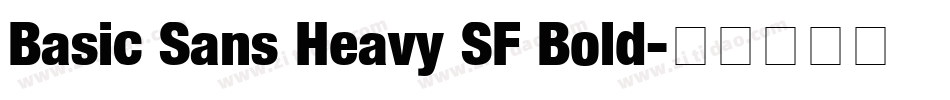 Basic Sans Heavy SF Bold字体转换